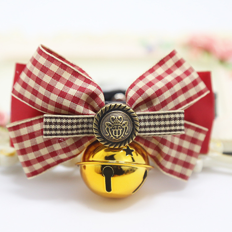 Weiwang Pet Dog Tie Bow Tie Teddy Bow Cat Bell Collar Ornament Handsome Gentleman Bichon