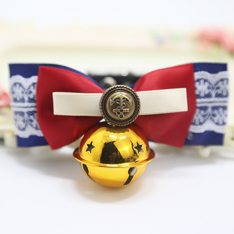 Weiwang Pet Dog Tie Bow Tie Teddy Bow Cat Bell Collar Ornament Handsome Gentleman Bichon