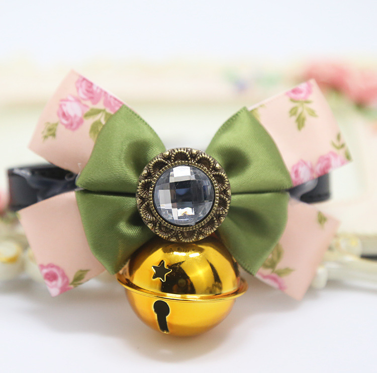Weiwang Pet Dog Tie Bow Tie Teddy Bow Cat Bell Collar Ornament Handsome Gentleman Bichon