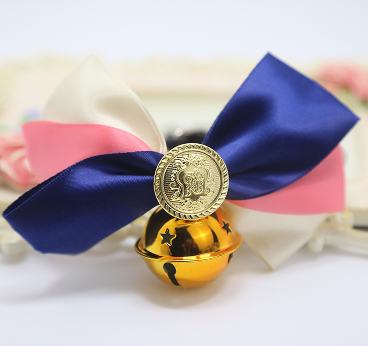 Weiwang Pet Dog Tie Bow Tie Teddy Bow Cat Bell Collar Ornament Handsome Gentleman Bichon