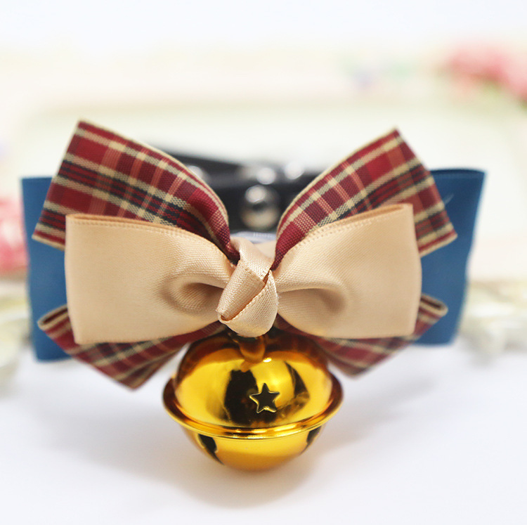 Weiwang Pet Dog Tie Bow Tie Teddy Bow Cat Bell Collar Ornament Handsome Gentleman Bichon