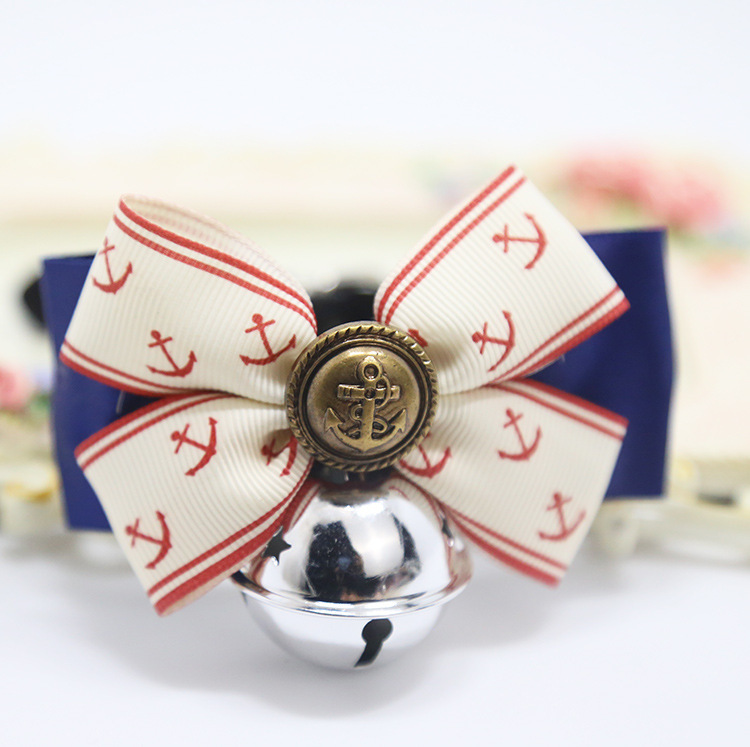 Weiwang Pet Dog Tie Bow Tie Teddy Bow Cat Bell Collar Ornament Handsome Gentleman Bichon