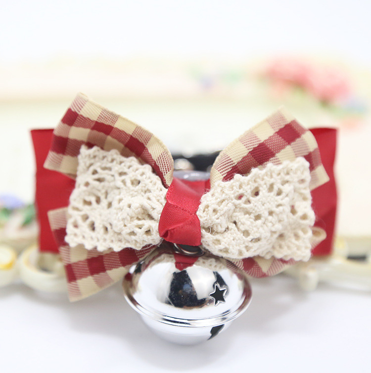 Weiwang Pet Dog Tie Bow Tie Teddy Bow Cat Bell Collar Ornament Handsome Gentleman Bichon