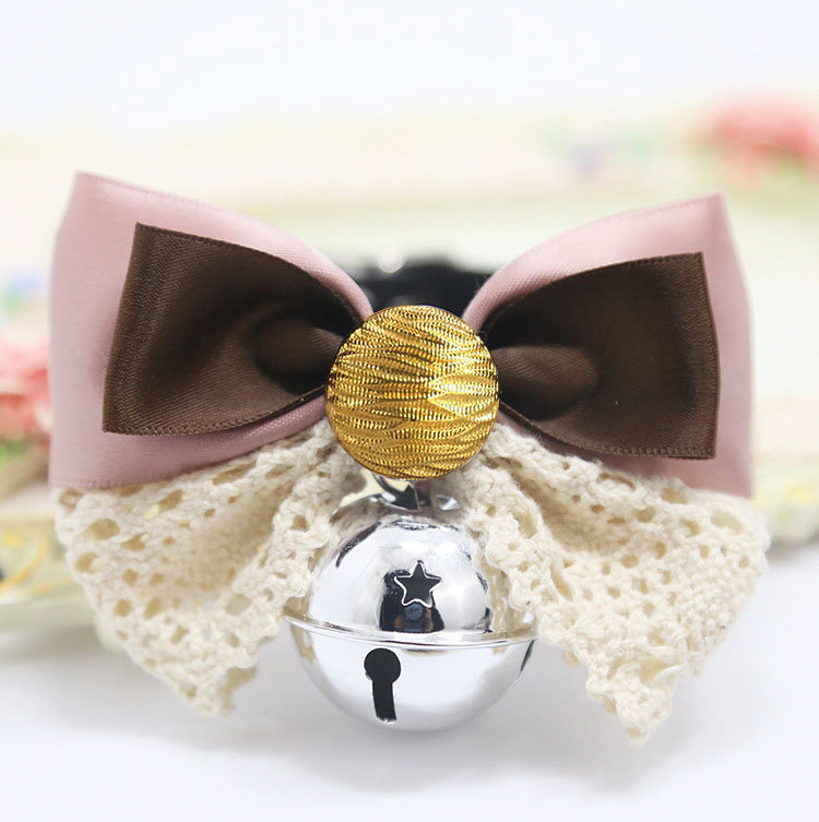 Weiwang Pet Dog Tie Bow Tie Teddy Bow Cat Bell Collar Ornament Handsome Gentleman Bichon