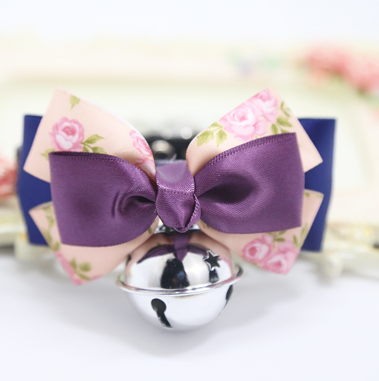 Weiwang Pet Dog Tie Bow Tie Teddy Bow Cat Bell Collar Ornament Handsome Gentleman Bichon