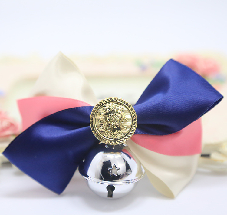 Weiwang Pet Dog Tie Bow Tie Teddy Bow Cat Bell Collar Ornament Handsome Gentleman Bichon