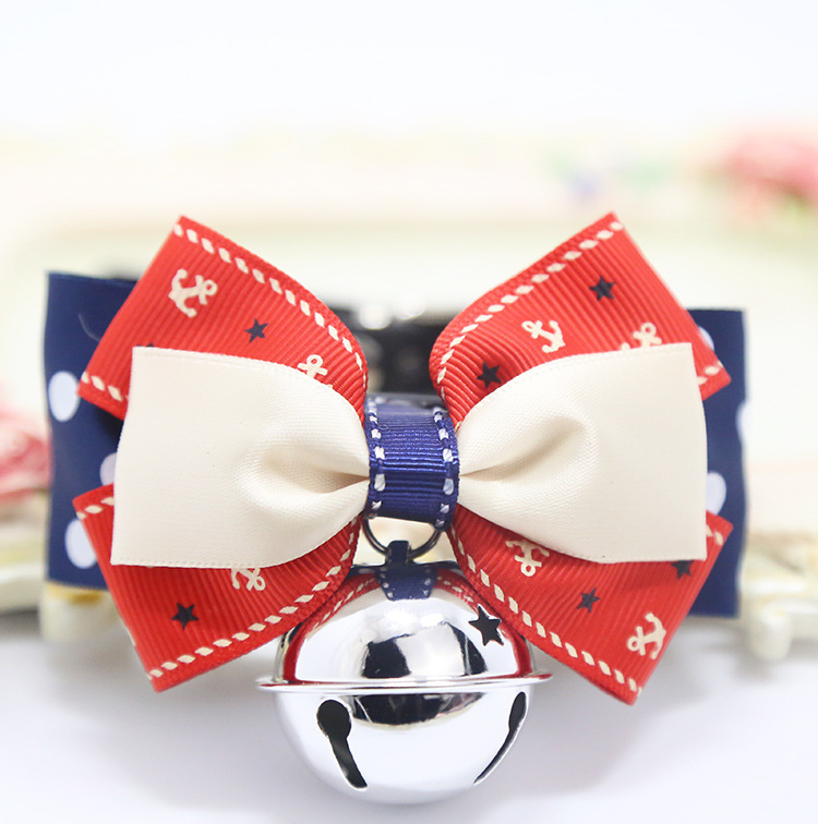 Weiwang Pet Dog Tie Bow Tie Teddy Bow Cat Bell Collar Ornament Handsome Gentleman Bichon