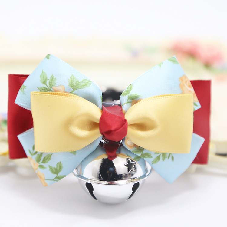Weiwang Pet Dog Tie Bow Tie Teddy Bow Cat Bell Collar Ornament Handsome Gentleman Bichon