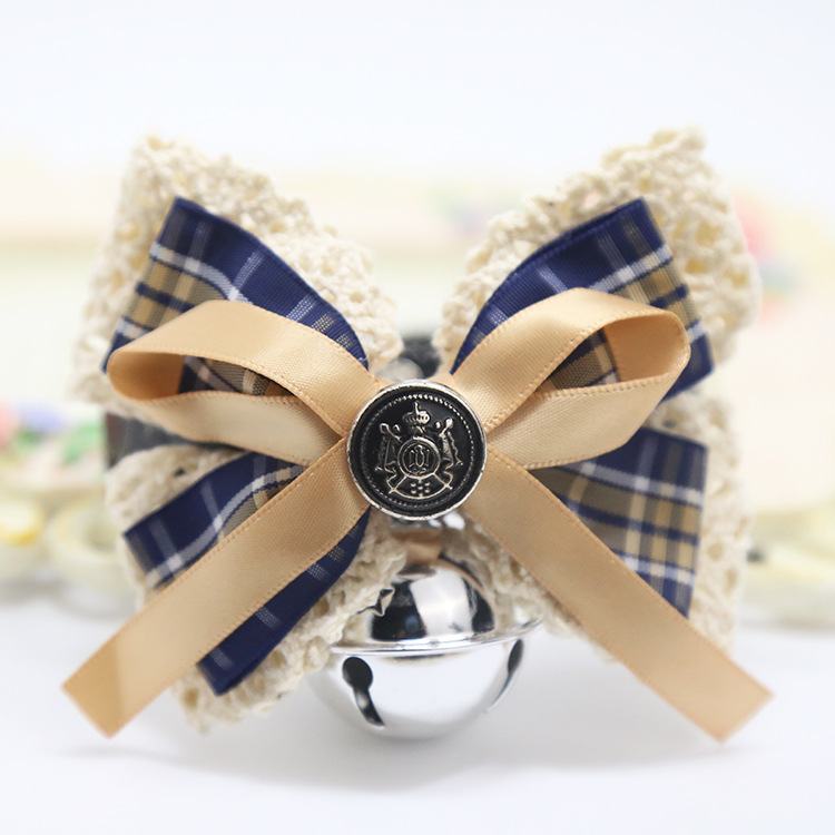 Weiwang Pet Dog Tie Bow Tie Teddy Bow Cat Bell Collar Ornament Handsome Gentleman Bichon