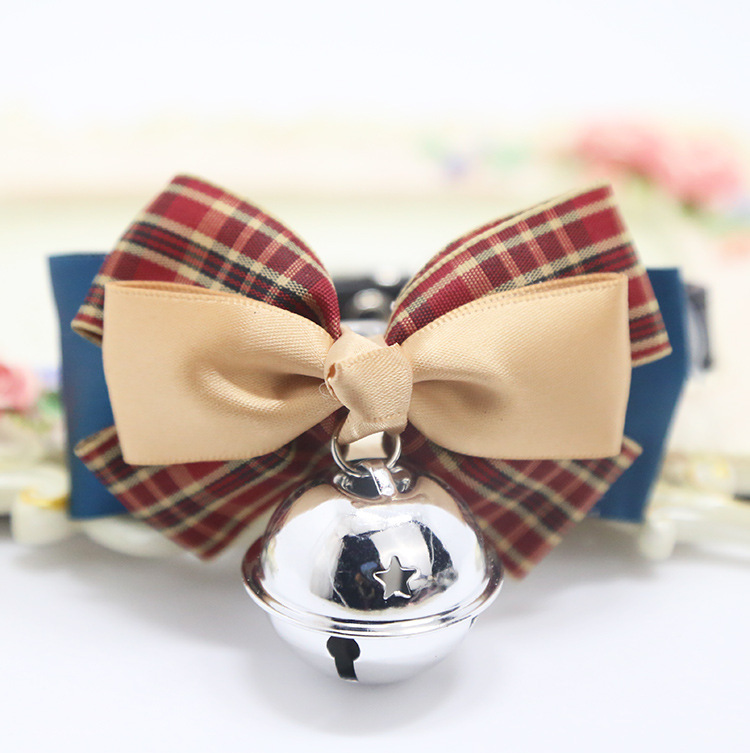 Weiwang Pet Dog Tie Bow Tie Teddy Bow Cat Bell Collar Ornament Handsome Gentleman Bichon