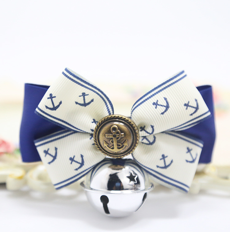 Weiwang Pet Dog Tie Bow Tie Teddy Bow Cat Bell Collar Ornament Handsome Gentleman Bichon