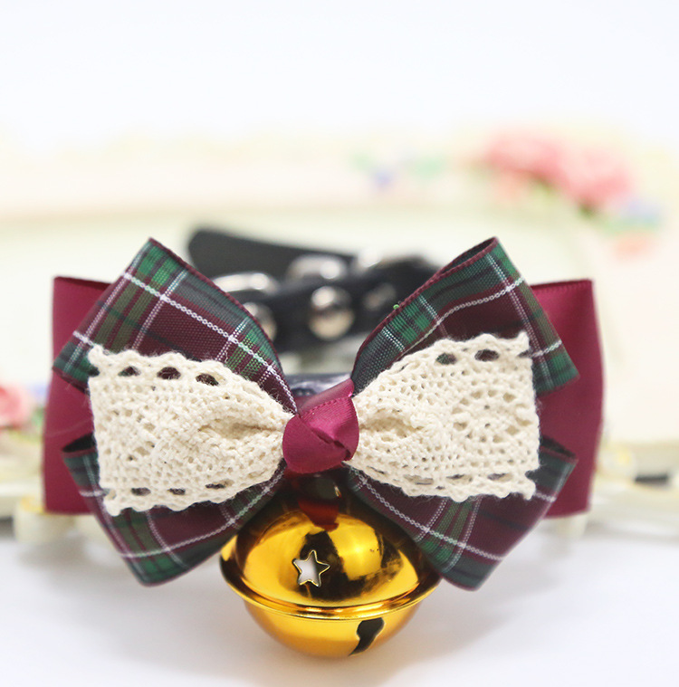 Weiwang Pet Dog Tie Bow Tie Teddy Bow Cat Bell Collar Ornament Handsome Gentleman Bichon