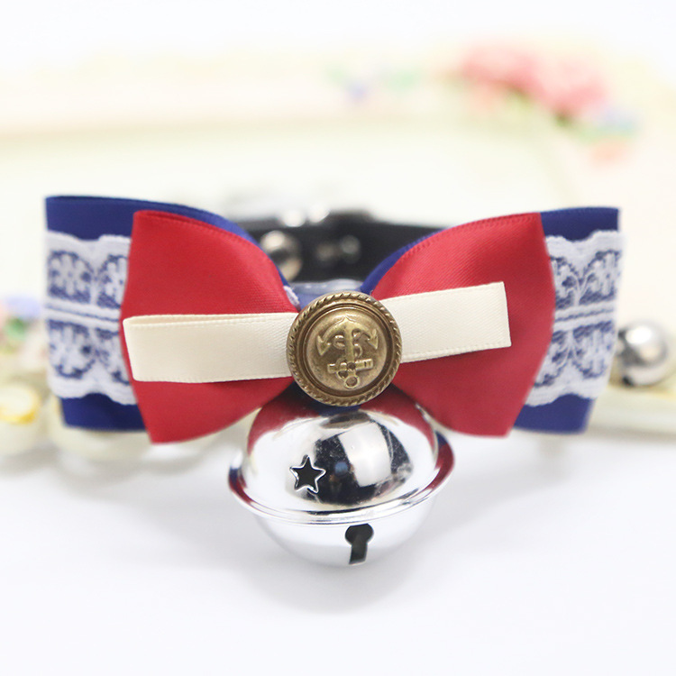 Weiwang Pet Dog Tie Bow Tie Teddy Bow Cat Bell Collar Ornament Handsome Gentleman Bichon