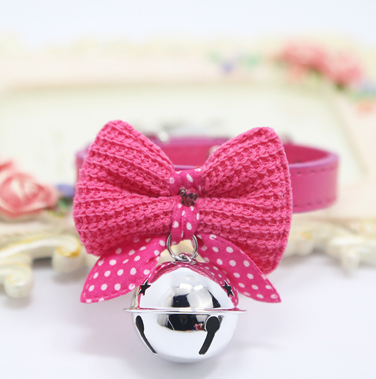 Weiwang Pet Dog Tie Bow Tie Teddy Bow Cat Bell Collar Ornament Handsome Gentleman Bichon