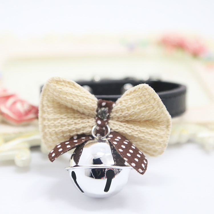 Weiwang Pet Dog Tie Bow Tie Teddy Bow Cat Bell Collar Ornament Handsome Gentleman Bichon