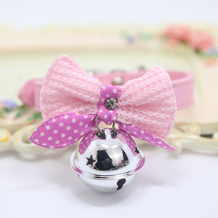 Weiwang Pet Dog Tie Bow Tie Teddy Bow Cat Bell Collar Ornament Handsome Gentleman Bichon