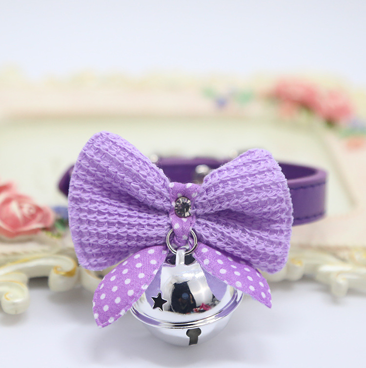Weiwang Pet Dog Tie Bow Tie Teddy Bow Cat Bell Collar Ornament Handsome Gentleman Bichon