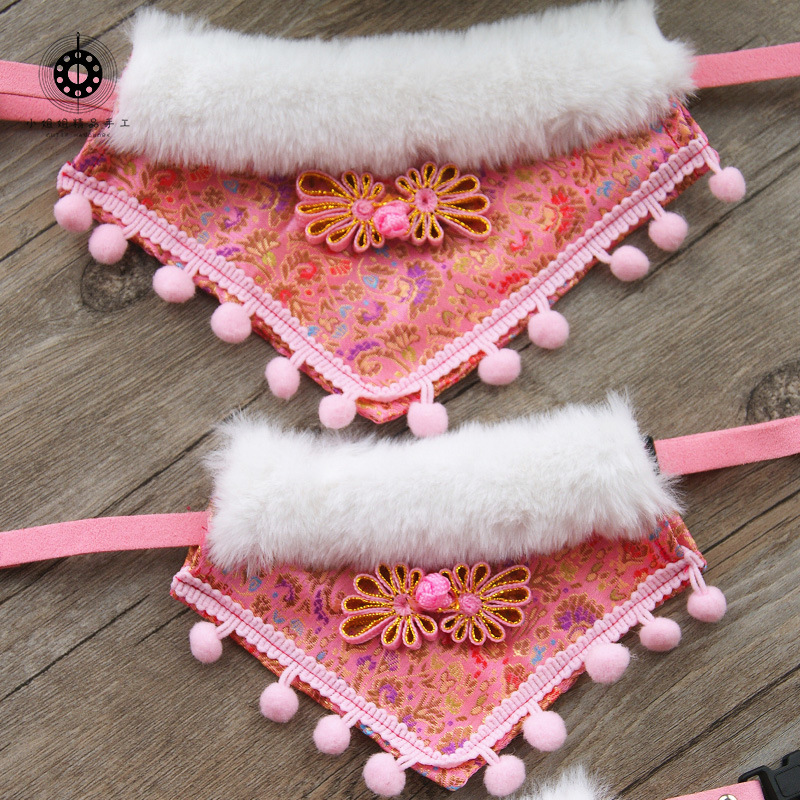 Pet Christmas Holiday Dress up Decoration Supplies Dog Scarf Cat Bib Bow Tie Bow Wholesale