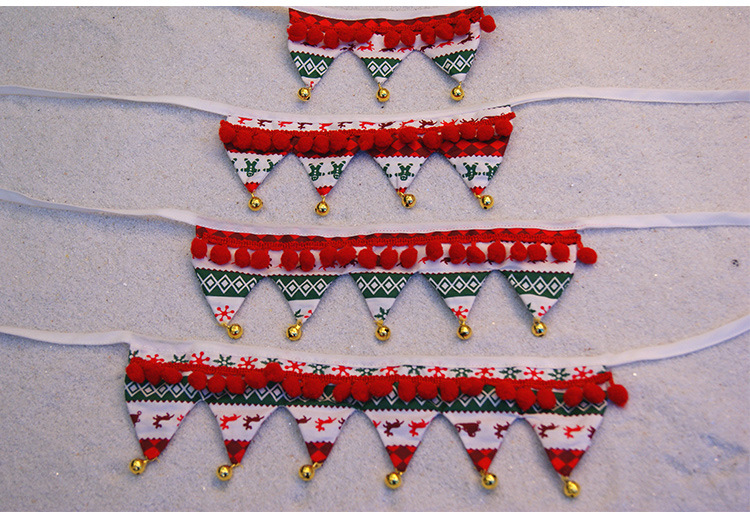 Pet Christmas Holiday Dress up Decoration Supplies Dog Scarf Cat Bib Bow Tie Bow Wholesale