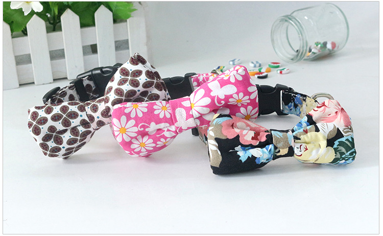 Factory Customized Pet Supplies Bow Tie Dog Collar Printed Collar Release Buckle Buckle Quality Assurance Factory Customized Pet Supplies Bow Tie Dog Collar Printed Collar Release Buckle Buckle Quality Assurance