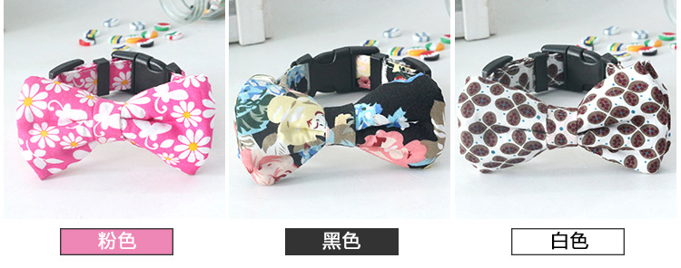 Factory Customized Pet Supplies Bow Tie Dog Collar Printed Collar Release Buckle Buckle Quality Assurance Factory Customized Pet Supplies Bow Tie Dog Collar Printed Collar Release Buckle Buckle Quality Assurance