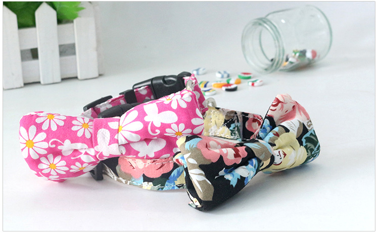 Factory Customized Pet Supplies Bow Tie Dog Collar Printed Collar Release Buckle Buckle Quality Assurance Factory Customized Pet Supplies Bow Tie Dog Collar Printed Collar Release Buckle Buckle Quality Assurance