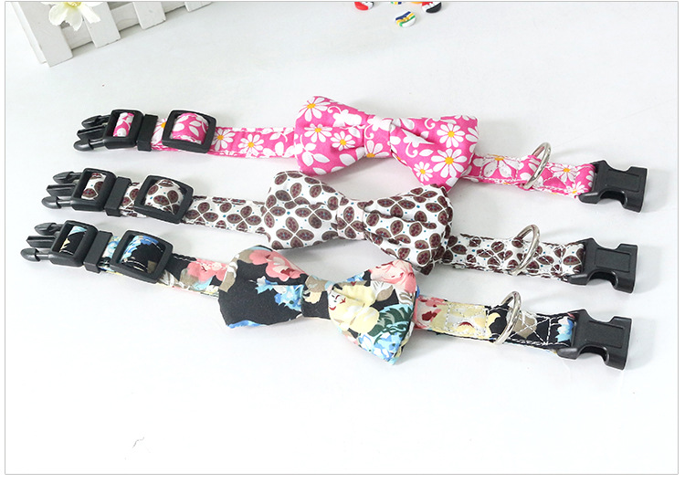 Factory Customized Pet Supplies Bow Tie Dog Collar Printed Collar Release Buckle Buckle Quality Assurance Factory Customized Pet Supplies Bow Tie Dog Collar Printed Collar Release Buckle Buckle Quality Assurance