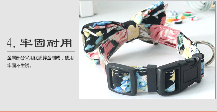 Factory Customized Pet Supplies Bow Tie Dog Collar Printed Collar Release Buckle Buckle Quality Assurance Factory Customized Pet Supplies Bow Tie Dog Collar Printed Collar Release Buckle Buckle Quality Assurance