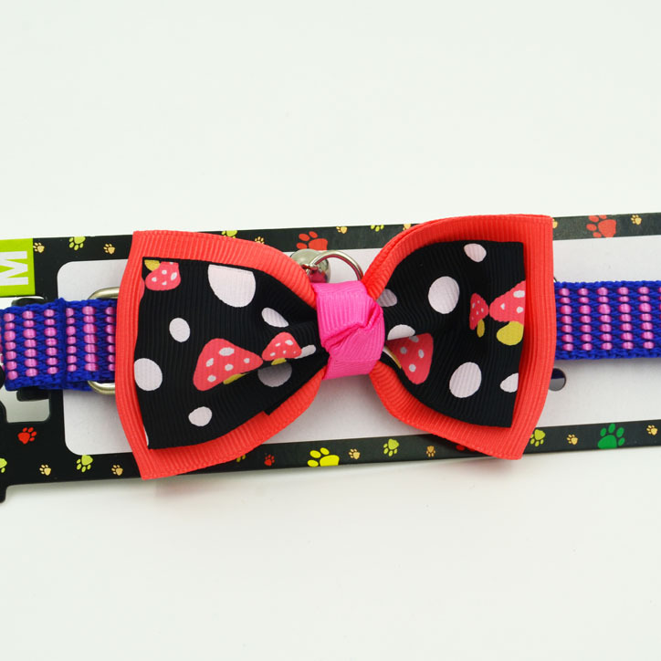 Pet Cute Bow Tie Collar Bow Dog Traction Bell Collar Pet Supplies Wholesale
