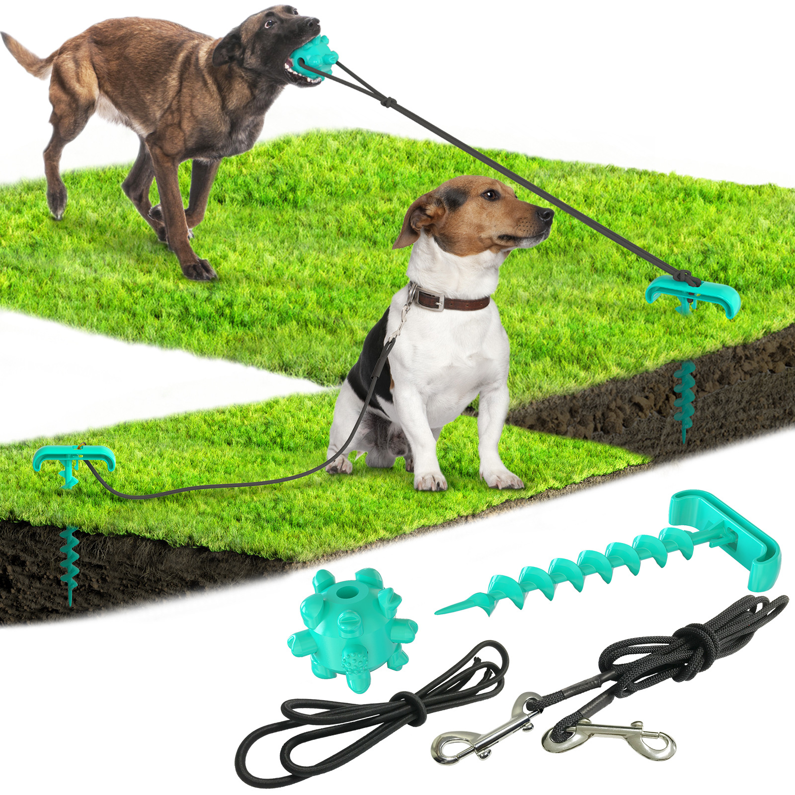 Pet Supplies New Amazon Hot Hot Selling Dog Tie Underpinning Stake Dog Walking Pet Sucker Dog Toy