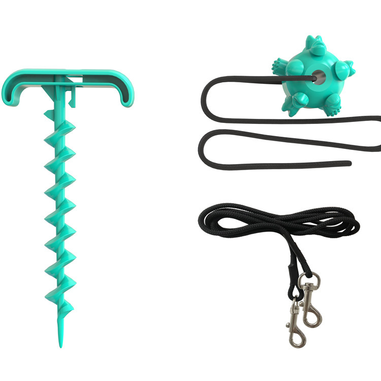 Pet Supplies New Amazon Hot Hot Sale Outdoor Bolt Dog Underpinning Stake Tie Dog Rope Leash Dog Walking Toy