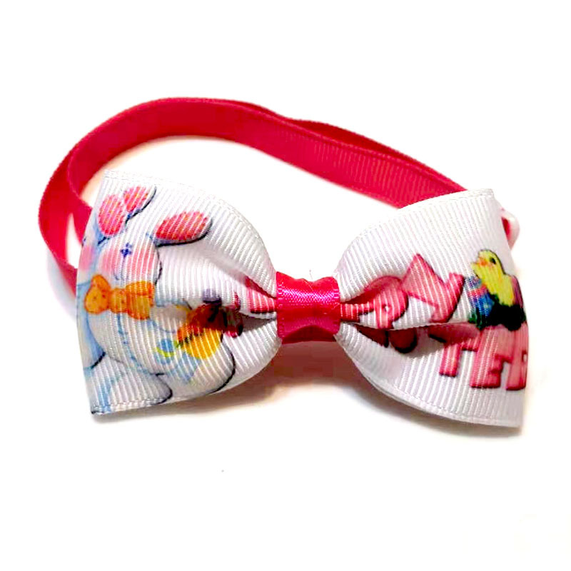 New Easter Pet Tie Cat Dog Pet Tie Mimi Dog Headdress Set Pet Clothing