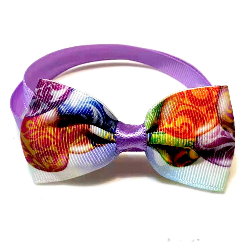 New Easter Pet Tie Cat Dog Pet Tie Mimi Dog Headdress Set Pet Clothing