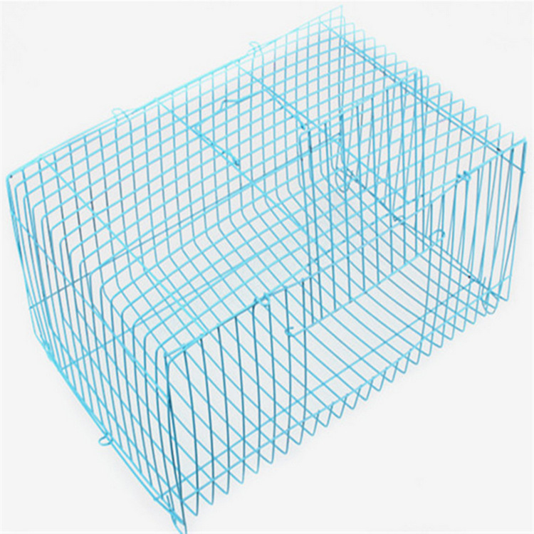 Small Pet Transport Cage with Iron Wire Cage Simple Hamster Rabbit Cage Bird Cage Cat Cage Pigeon Chicken Cage 28cm