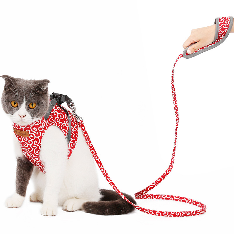 Cat Pulling Rope Chest Strap Cat Vest Clothes Japanese Style Anti Breaking Loose Tie Cat Dog Chain Cat Rope
