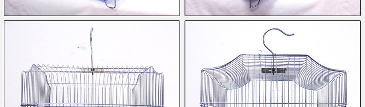 Galvanized Bird Cage Parrot Bird Cage Large Folding Bird Cage Electroplating Thin Line Eight Brothers Bird Cage