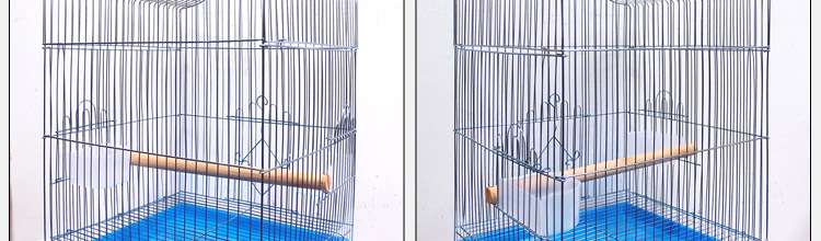Galvanized Bird Cage Parrot Bird Cage Large Folding Bird Cage Electroplating Thin Line Eight Brothers Bird Cage