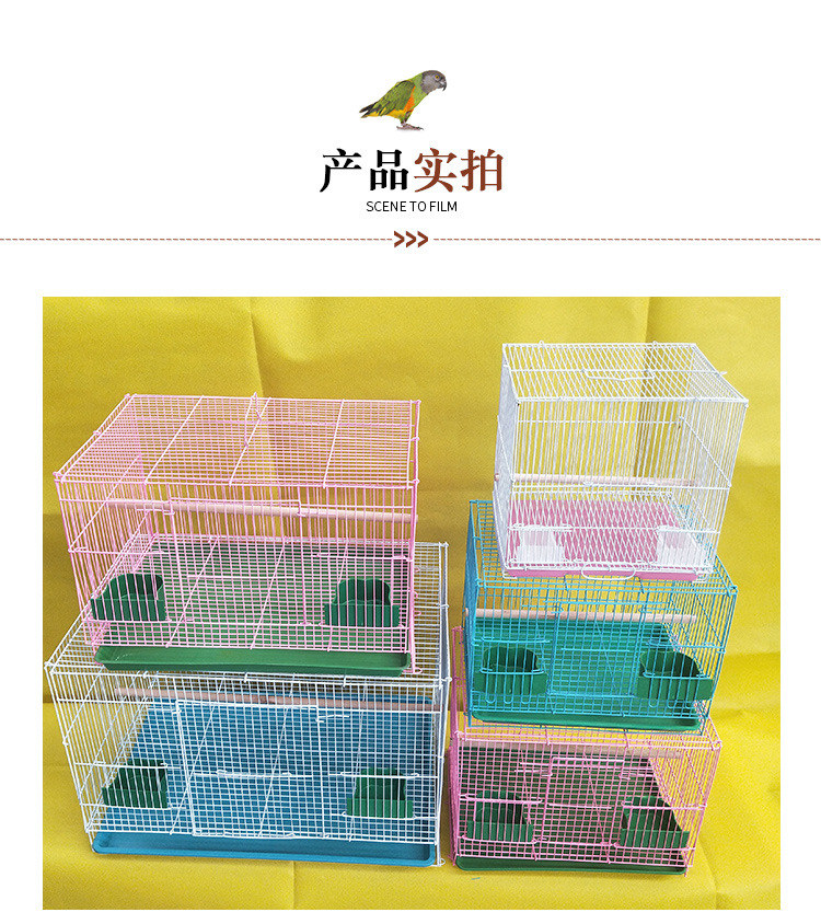 Factory Direct Supply Iron Group Bird Cage Parrot Cage Pigoen Cage Rabbit Cage Pet Cage Breeding Breeding Cage in Stock Wholesale