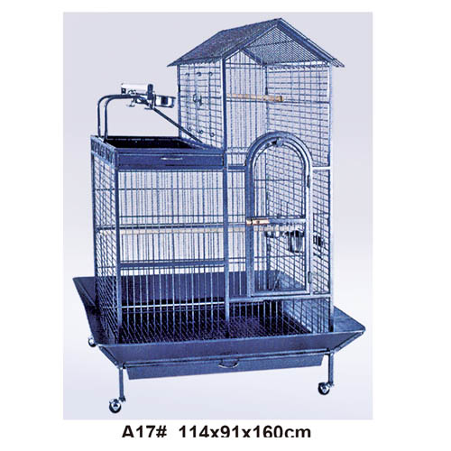 A large bird cage A large bird cage