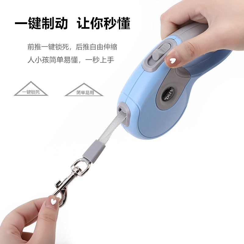 Dog Hand Holding Rope Automatic Retractable Teddy Medium and Small Dogs Dog Leash Golden Retriever Dog Chain Pet Supplies Collar Dog Hand Holding Rope Automatic Retractable Teddy Medium and Small Dogs Dog Leash Golden Retriever Dog Chain Pet Supplies Collar