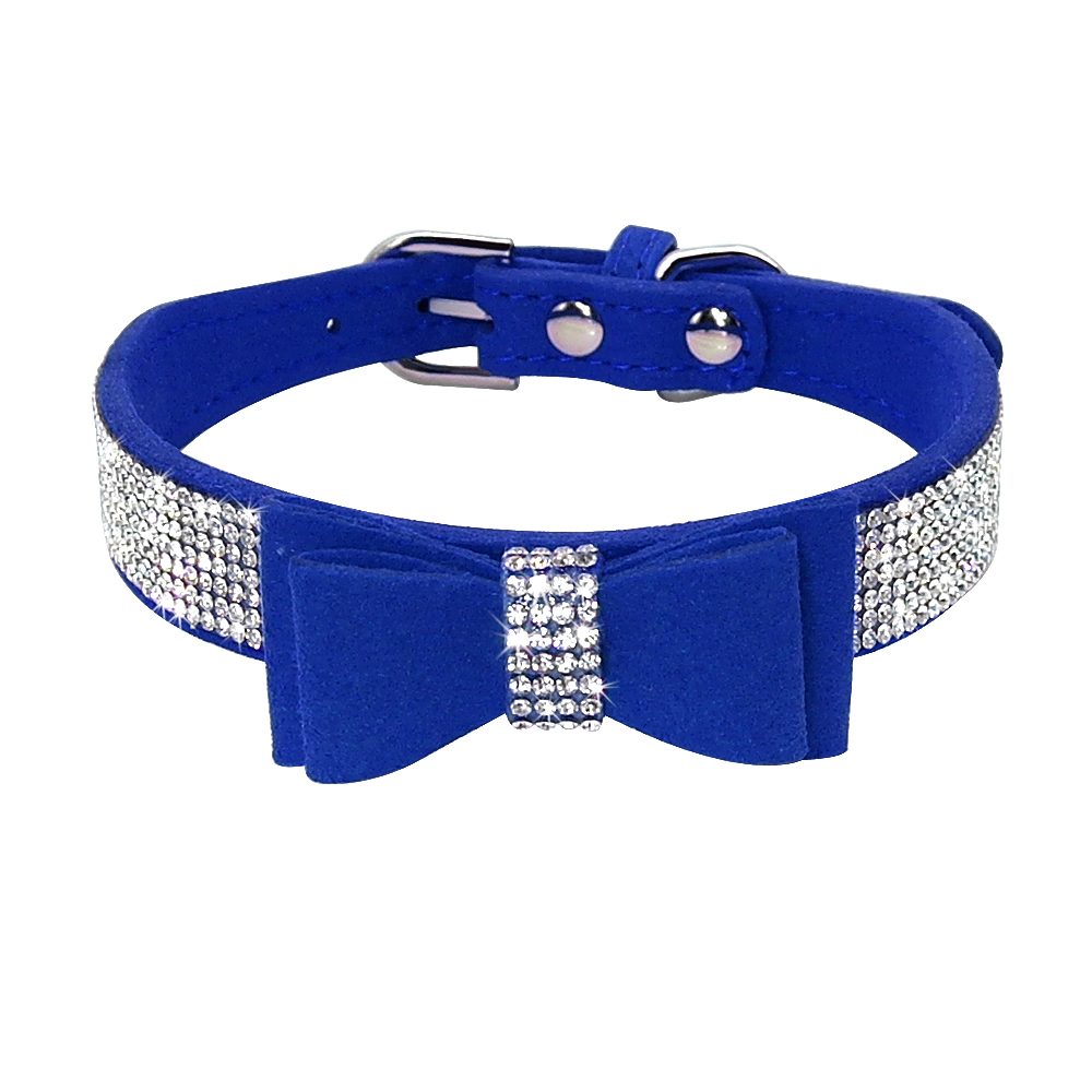 Manufacturers Popular Bow Hanging Bell Comfortable Pet Collar Double-Layer Bow Dog Collar Small and Medium-Sized Dogs Dog Leash