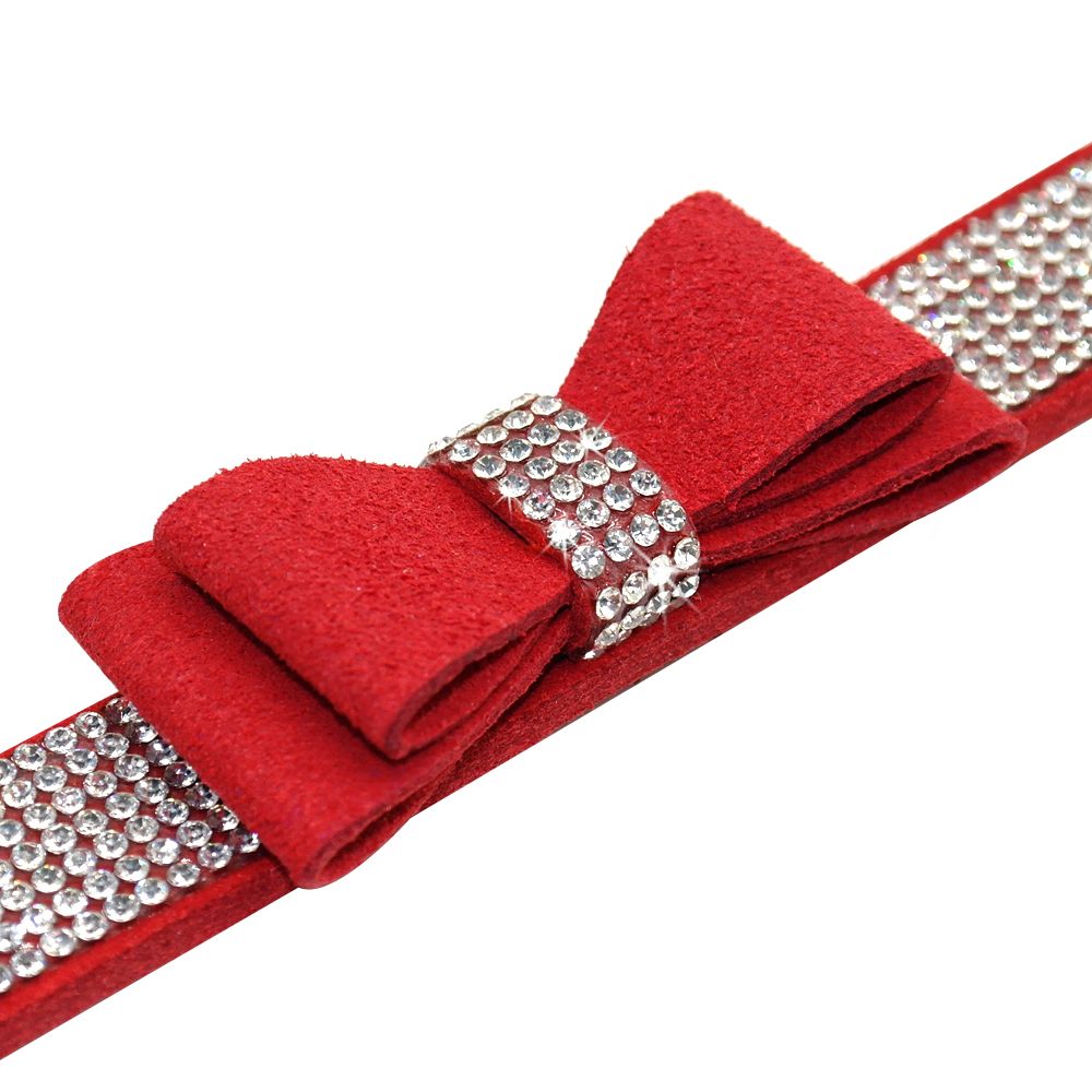 Manufacturers Popular Bow Hanging Bell Comfortable Pet Collar Double-Layer Bow Dog Collar Small and Medium-Sized Dogs Dog Leash Manufacturers Popular Bow Hanging Bell Comfortable Pet Collar Double-Layer Bow Dog Collar Small and Medium-Sized Dogs Dog Leash
