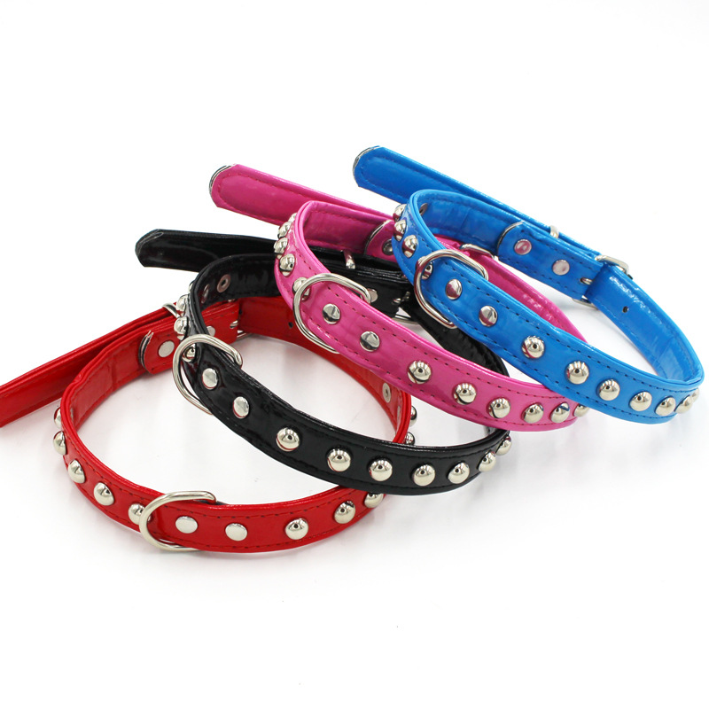 New Pet Collar Dog Bright Skin Collar Bite-Proof Protector Cat Collar Dog Leash Hand Holding Rope Pet Supplies