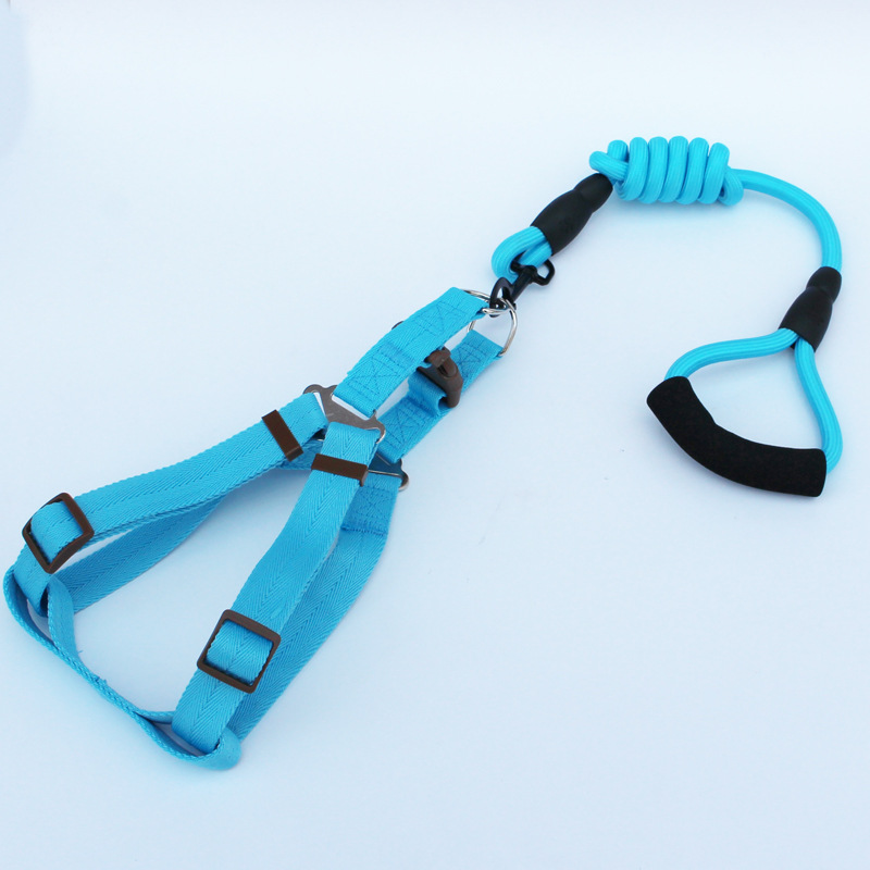 New Pet Hand Holding Rope Dog Traction Belt Cat Dog Rope Dog Chain round Rope Leash Set Collar Supplies New Pet Hand Holding Rope Dog Traction Belt Cat Dog Rope Dog Chain round Rope Leash Set Collar Supplies