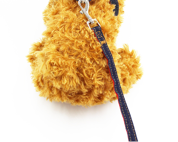 [3-70kg] Pet Hand Holding Rope Dog Leash Collar Dogs and Cats Denim Chest Strap Set Pet Supplies