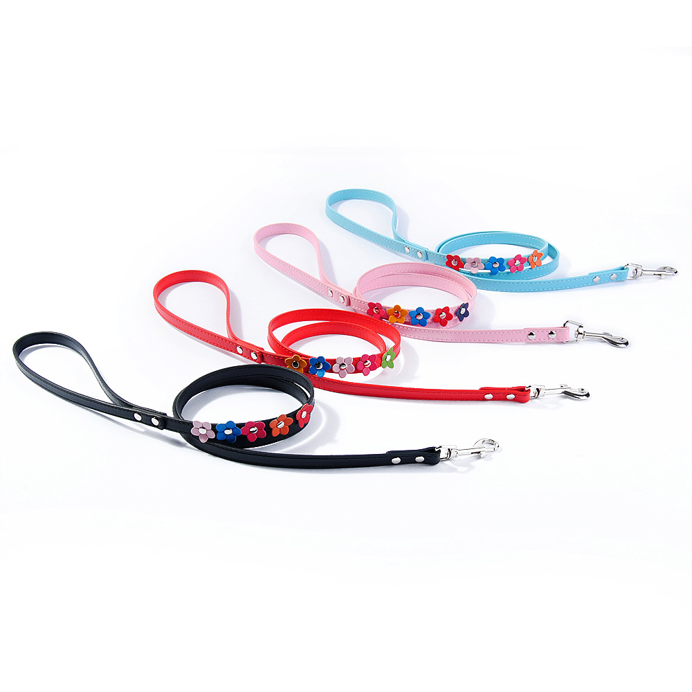 Berry Hot Sale Single Row Small Flower Pet Collar Colorful Flowers Dog Collar SUNFLOWERPUDog leash