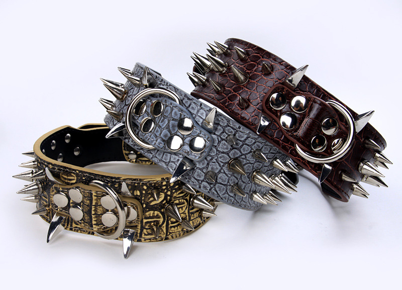 Wolf Tooth Spike Pet Collar Rivet Dog Collar Bully Collar Large Dog Dog Harness Amazon Hot Dog Leash
