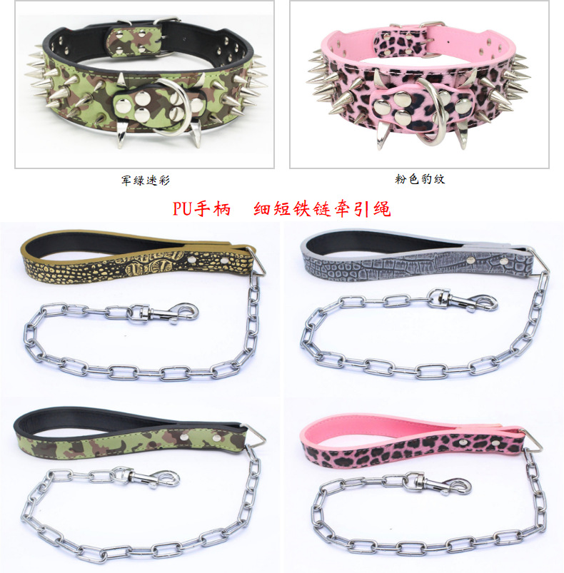 Wolf Tooth Spike Pet Collar Rivet Dog Collar Bully Collar Large Dog Dog Harness Amazon Hot Dog Leash