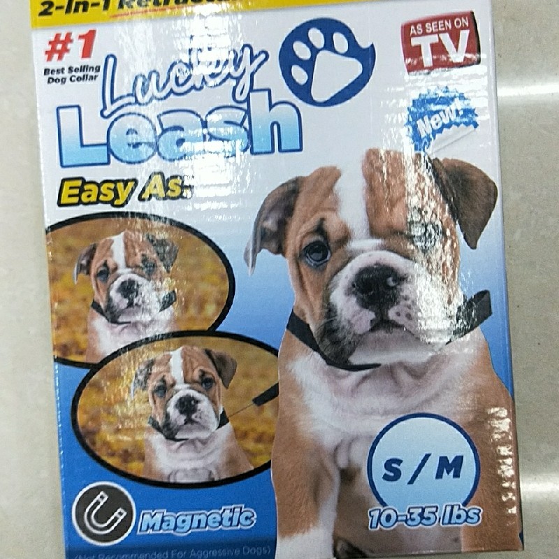 Lucky leash instrument magnetic retractable pet drawstring reflective pet collar drawstring vest