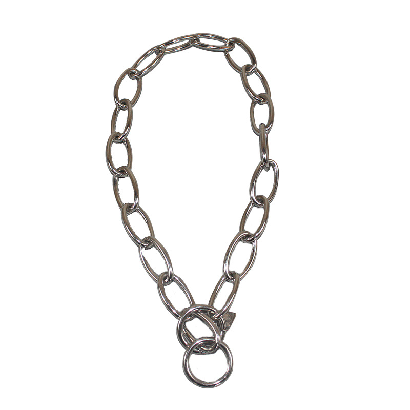 Stainless Steel Dog Training P Chain Collar Dog Leash Medium and Large Dog Pet Collar Length Customized Pet Collar Dog Cover